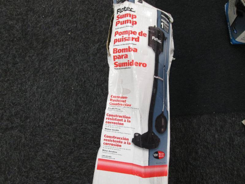 lot 333 image: Flotec Sump Pump Thermoplastic Pede...