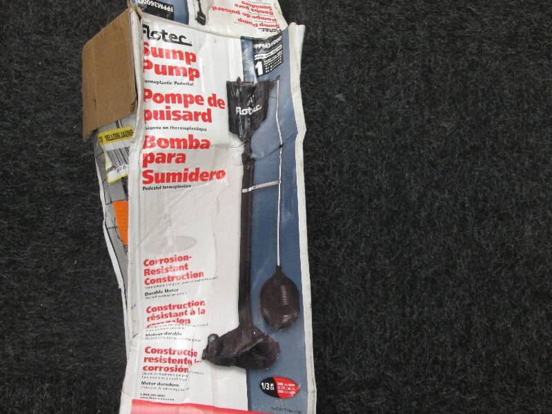 lot 335 image: Flotec Sump Pump Thermoplastic Pede...