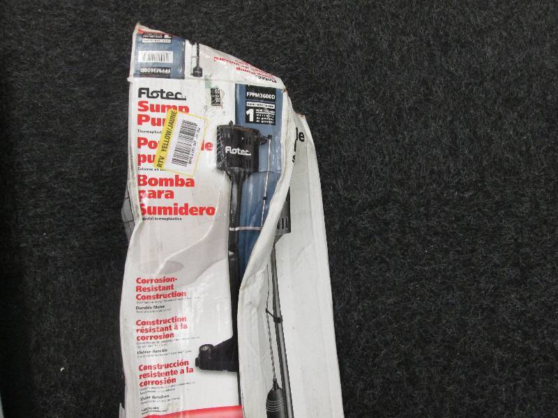 lot 336 image: Flotec Sump Pump Thermoplastic Pede...