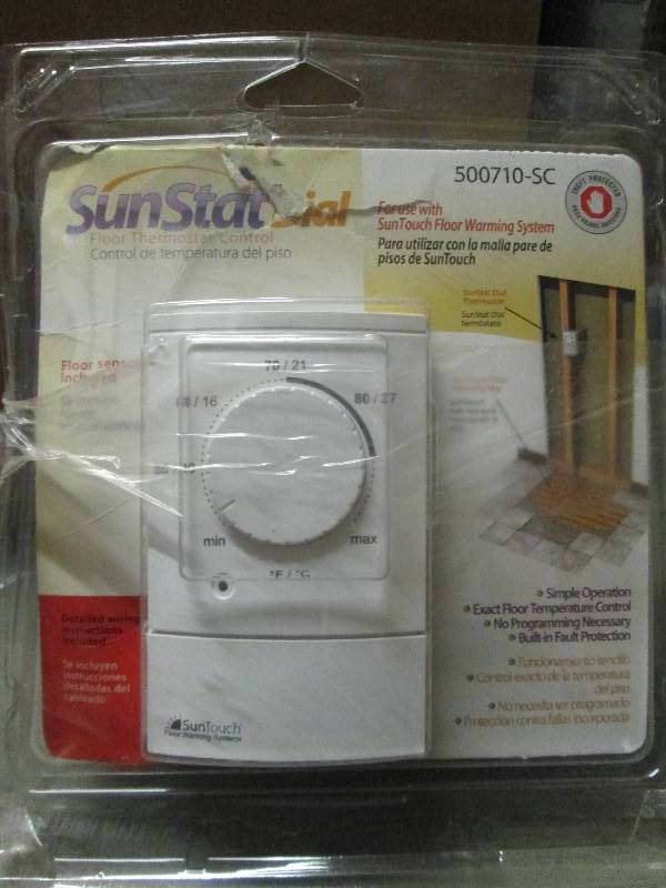 lot 211 image: SunStat Dial Floor Thermostat Contr...