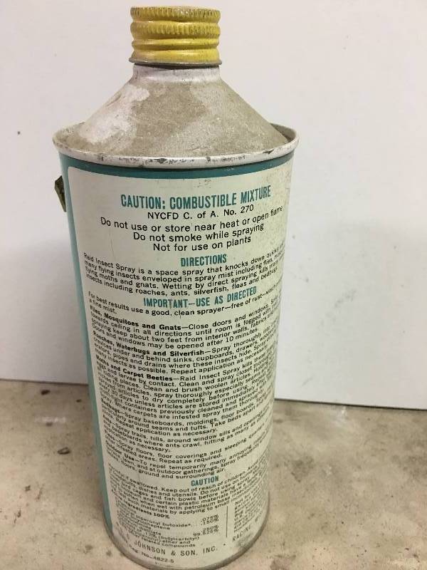 lot 25 image: Antique Raid inspect spray