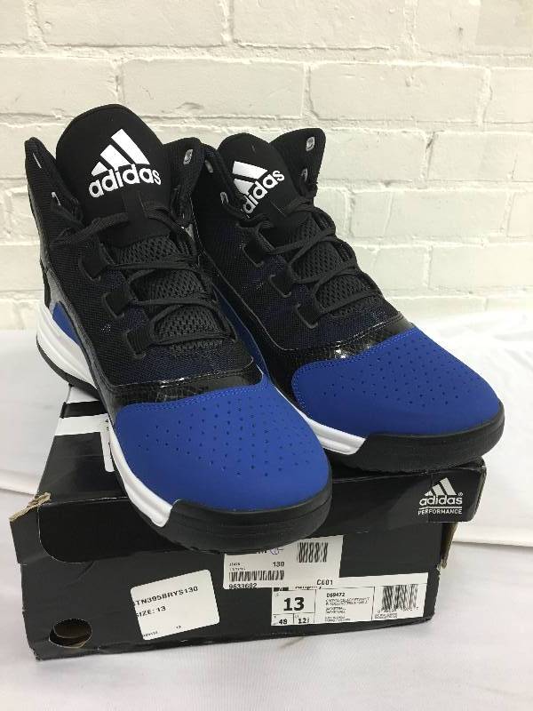 lot 64 image: adidas mens Amplify Basketball Shoe Size 13 Retail $99