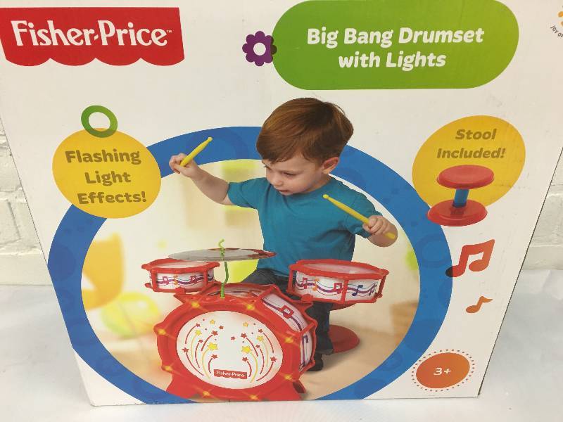 lot 178 image: Fisher-Price Big Bang Drum Set with Lights