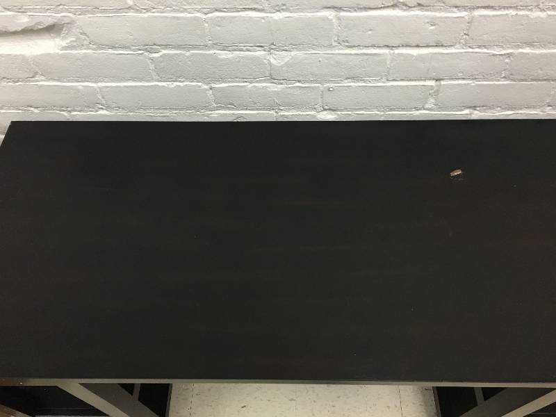 lot 257 image: Writing Desk with Storage Shelves retail $274