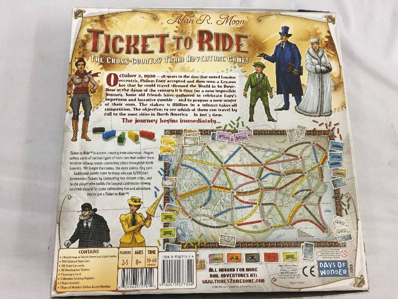 lot 265 image: ticket to ride board game