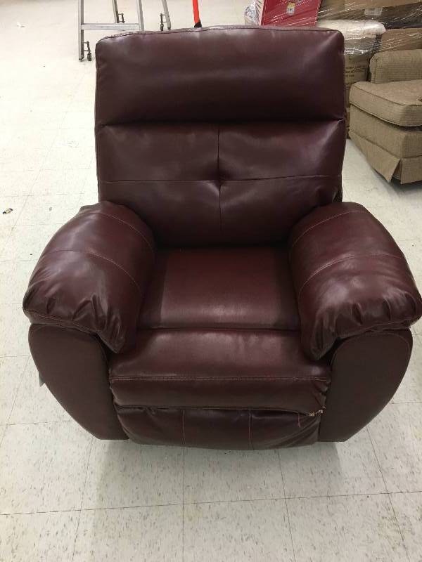lot 296 image: Ashley Bastrop RockerRecliner - Red retail $399