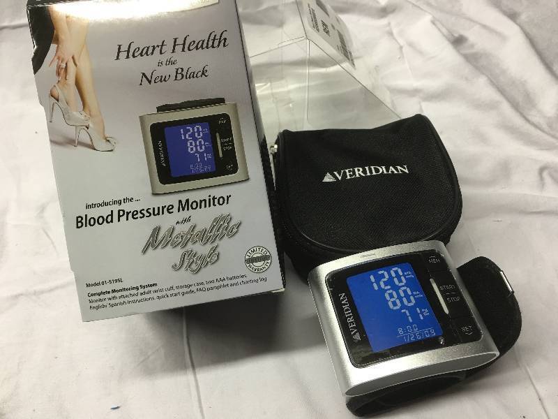 lot 185 image: Veridian Healthcare Blood Pressure Monitor -Silver