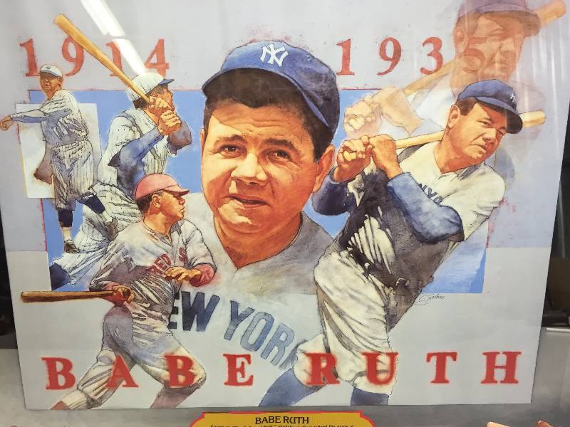 SEAGRAMS 7 BABE RUTH PROMOTIONAL PICTURE 1990