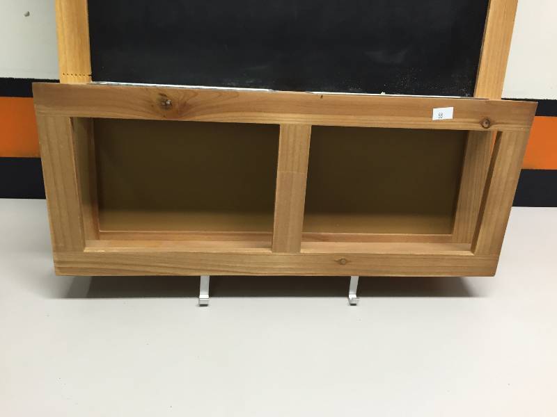 CHALKBOARD WITH STORAGE BELOW