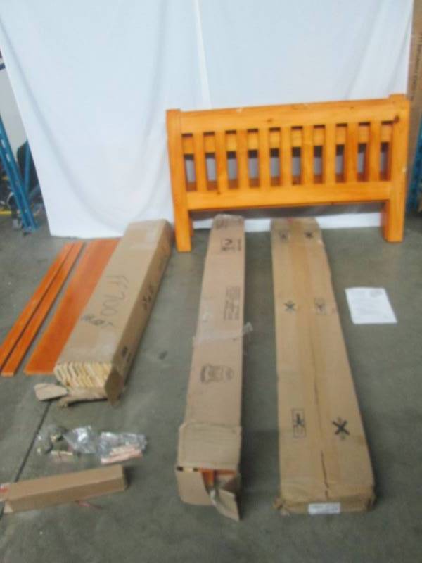 lot 4 image: Chelsea Home Furniture Full-Over-Full Mission Bunk Bed with Trundle
