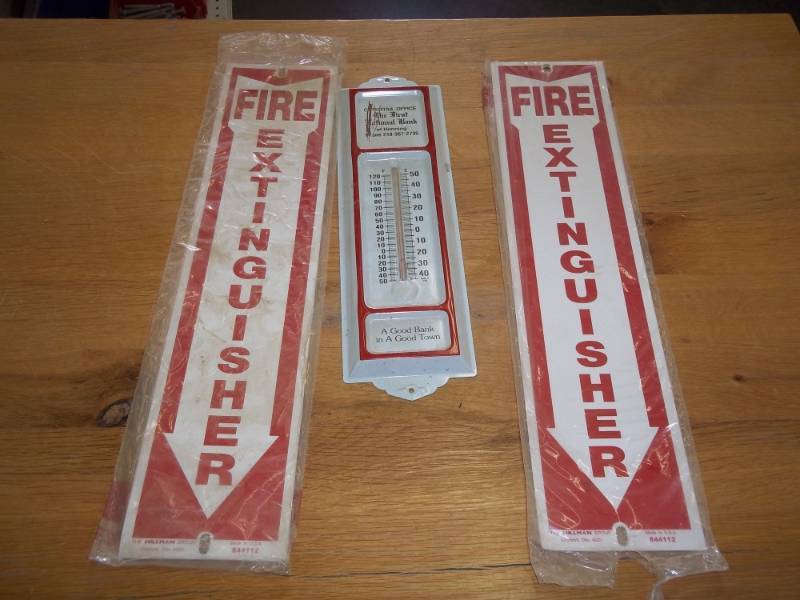 lot 83 image: fire extinguisher signs