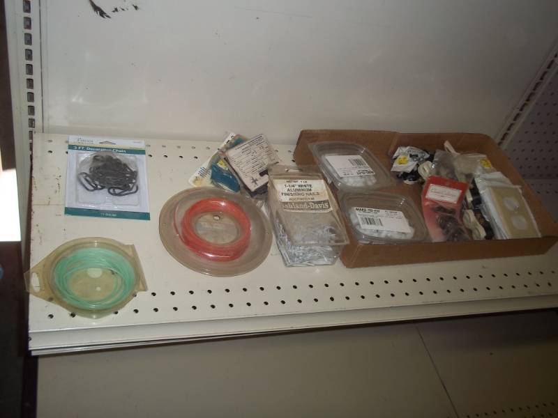 lot 133 image: lot of assorted electrical wire, outlets and covers