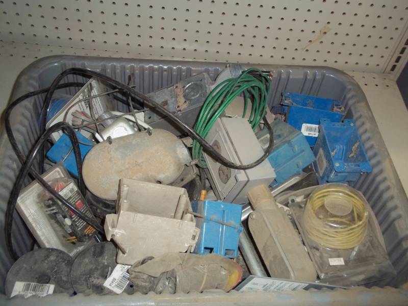 lot 139 image: lot of assorted electrical wall panels and outlets