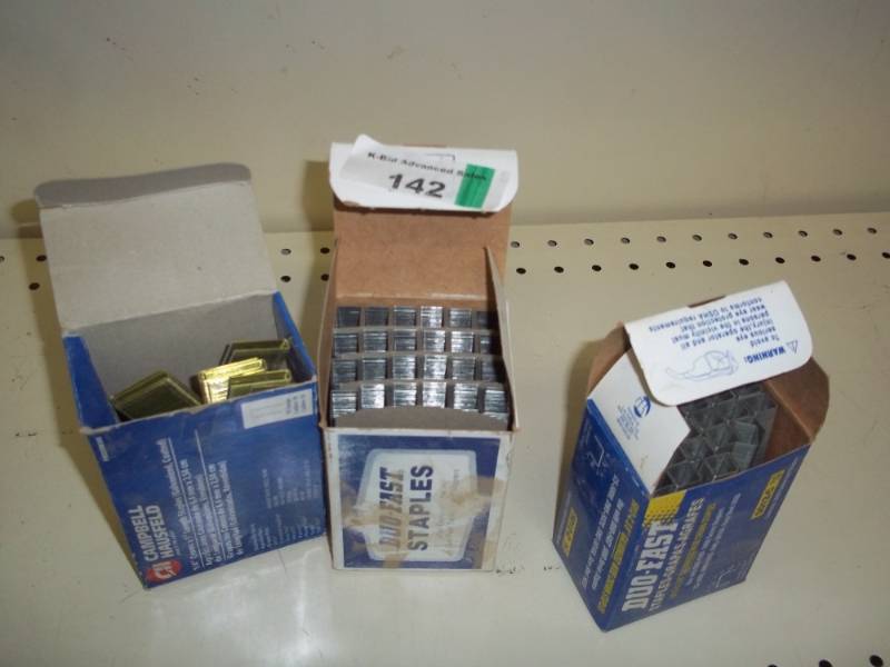 lot 142 image: galvanized staples