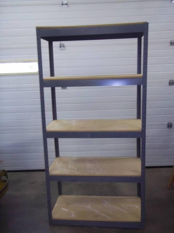 lot 205 image: 5x3x1 12 metal frame shelf