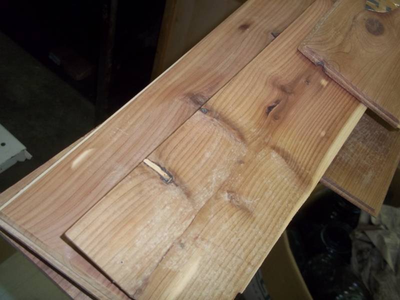 lot 244 image: Cedar Safe Closet liner pieces