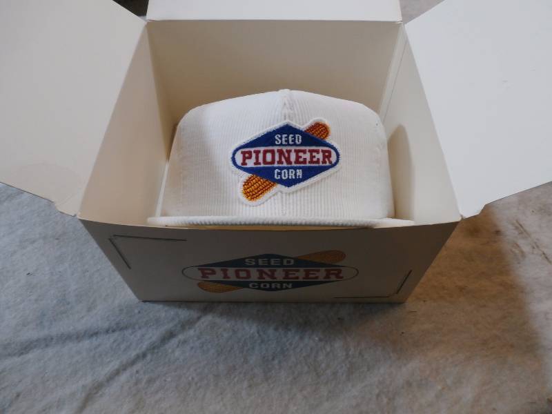 Pioneer hat in box and other hats