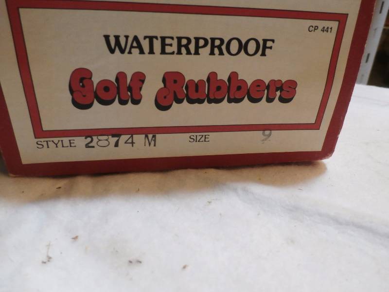 rubber -spiked golf shoes size 9ice fishing overshoes