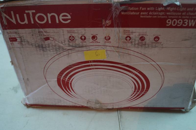 NuTone Vent FanLightHeater
