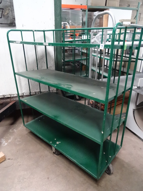 lot 11 image: Heavy Duty Metal Warehouse Cart