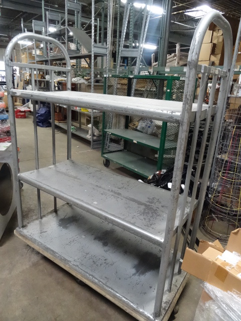 lot 12 image: Heavy Duty 3 Tier Warehouse Cart