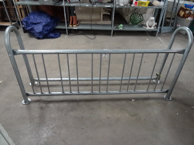 lot 18 image: Galvanized Bicycle Rack