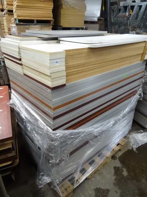 lot 30 image: Pallet of Laminate Shelving Boards