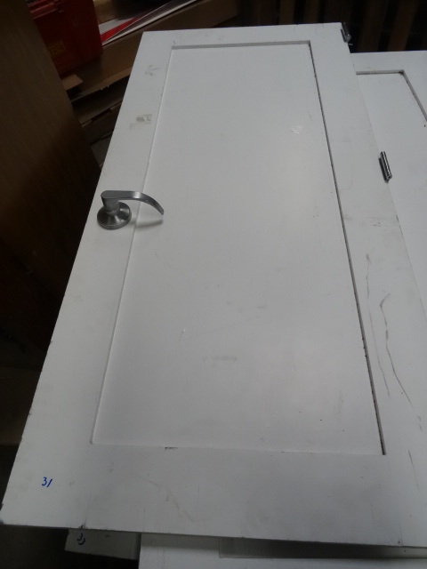 lot 35 image: Solid Wood Door with Hinges