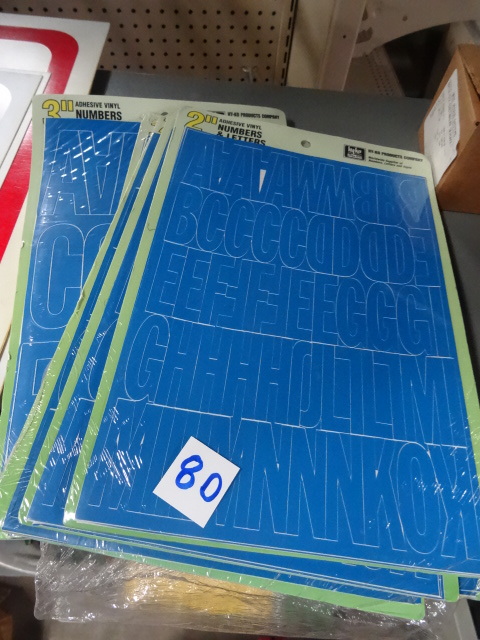 lot 80 image: 2 Adhesive Vinyl Letter Kits Qty 5