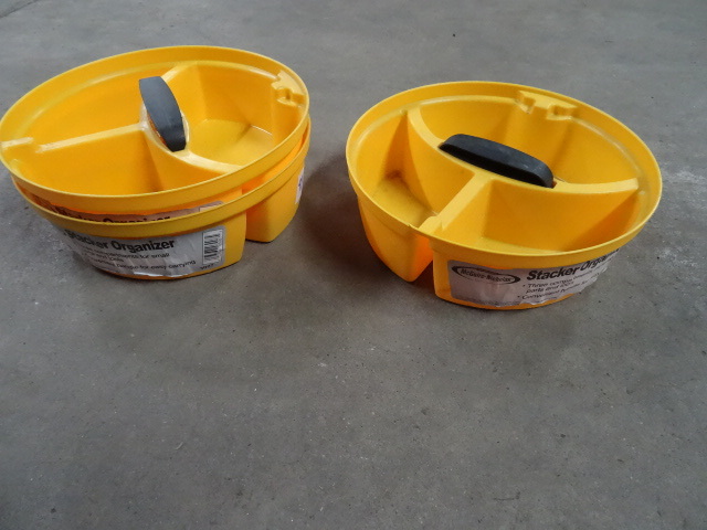 lot 91 image: 3 Stacker Organizers