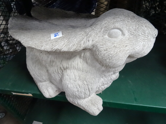 lot 106 image: Concrete Bunny Garden Statue