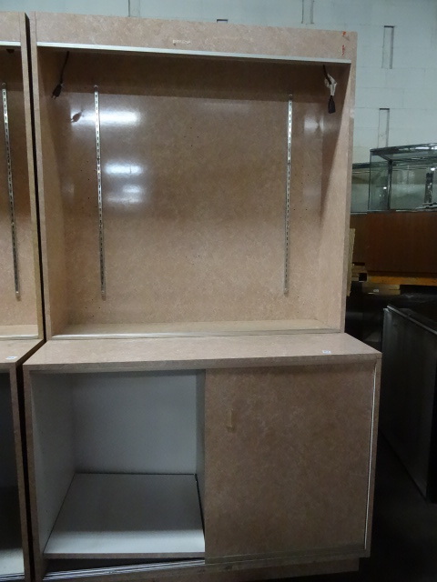 lot 125 image: Lighted Retail Display 2 Sliding Doors