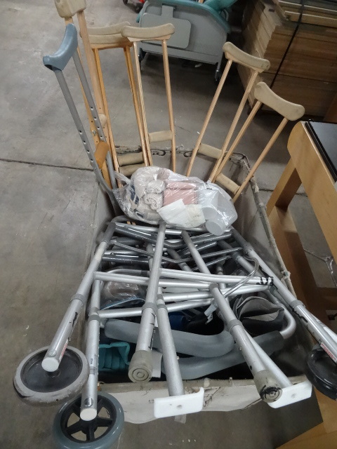 lot 131 image: Bin Full of Hospital Equipment