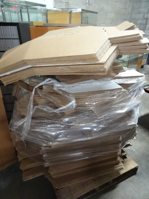 lot 143 image: Uline Cardboard Inventory Bins