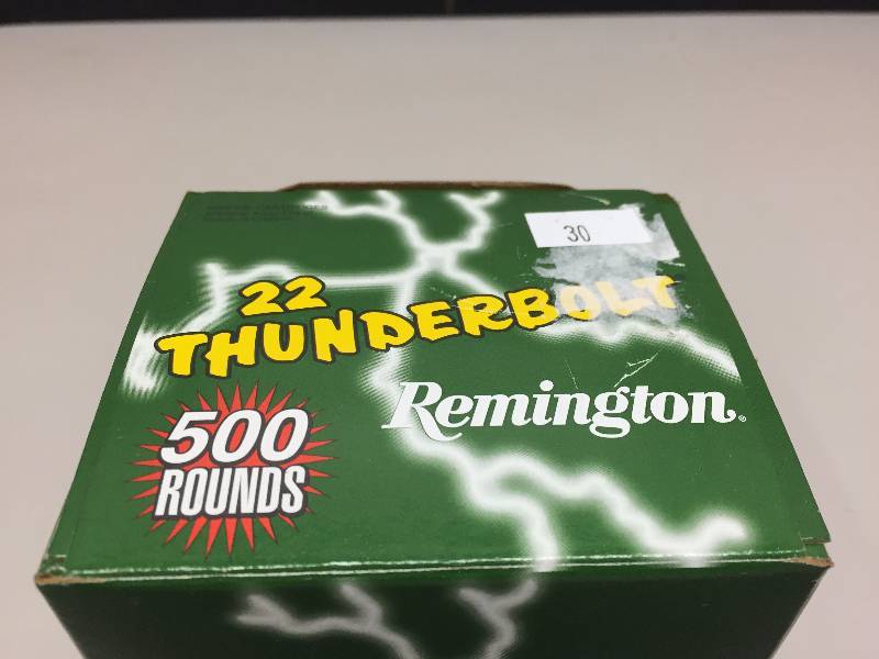 lot 31 image: REMINGTON HIGH VELOCITY.22 SHELLS 500 RDS
