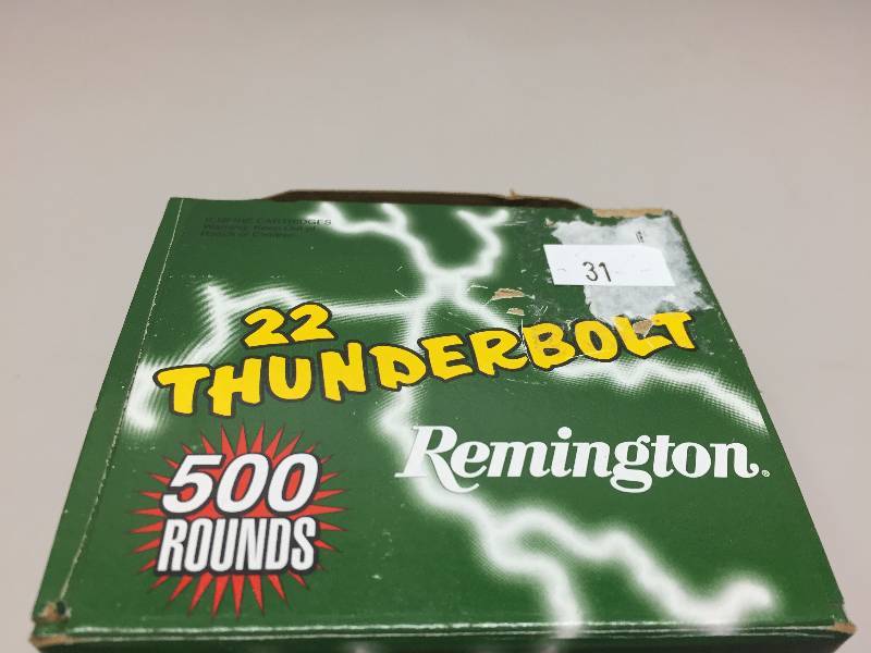 lot 30 image: REMINGTON HIGH VELOCITY.22 SHELLS 500 RDS