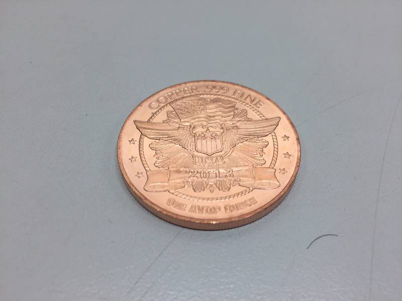 lot 40 image: WALKING LIBERTY .999 COPPER ROUNDS (20)
