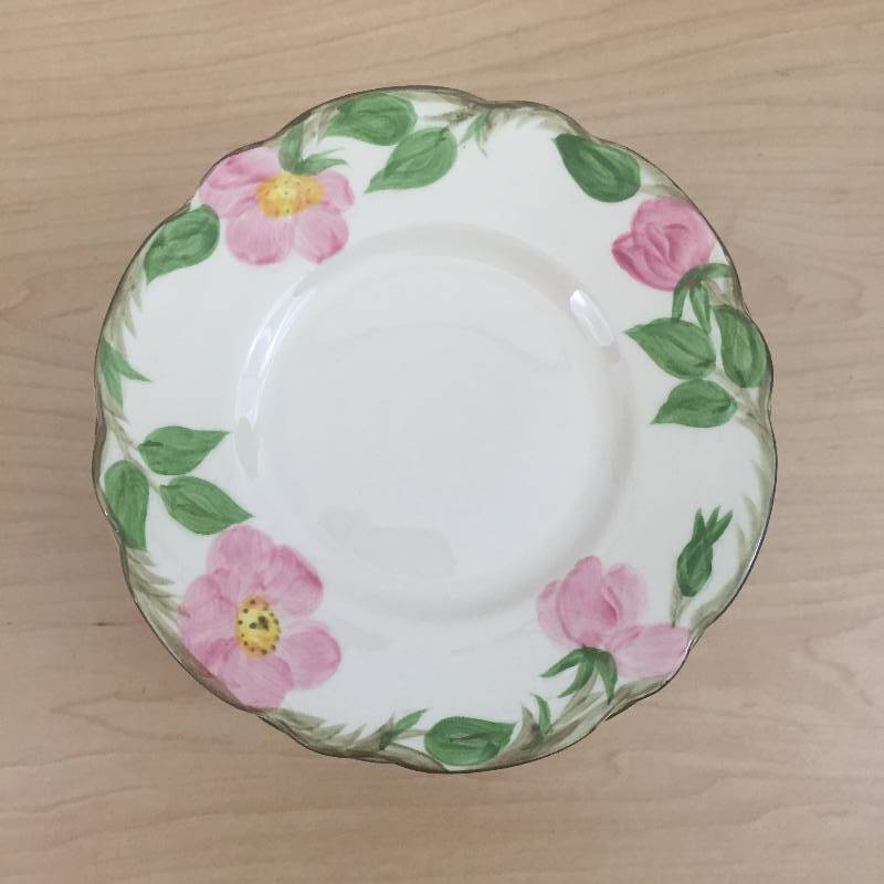 lot 22 image: 12 Vintage Franciscan DESERT ROSE 6 38 BREAD & BUTTER PLATES USA EXCELLENT
