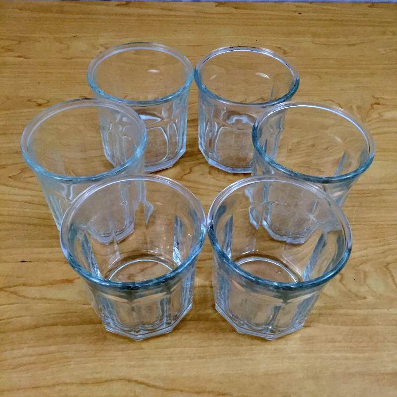 lot 45 image: 6 Vintage Big Lo-Ball Glasses 500 Made in France - Excellent