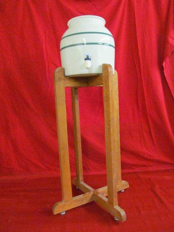 water crock on stand