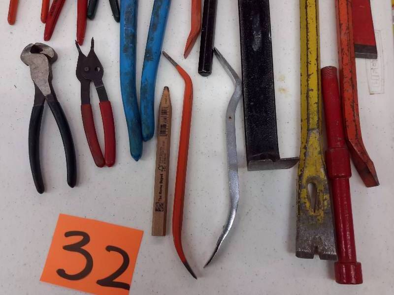 Misc. pry bars and large wrenches