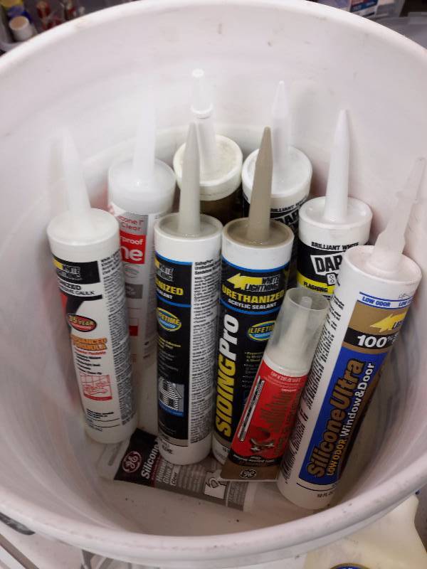 Misc. Caulking, Caulk Guns, wall brackets as pictured