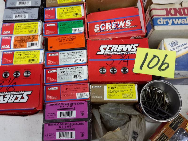 Various Screws as pictured