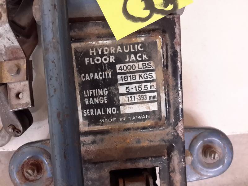 Come a long and a 4000 lb. hydraulic floor jack