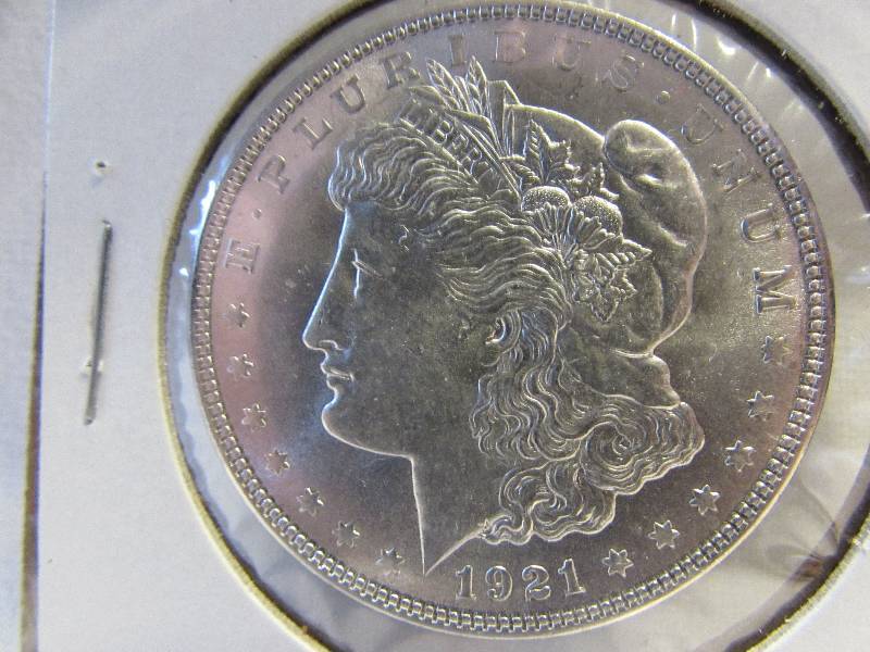 1921 Morgan Silver Dollar, Brilliant Uncirculated