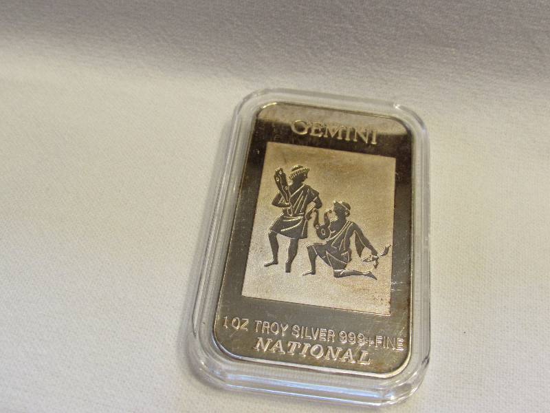Gemini 1oz .999 Silver Bar