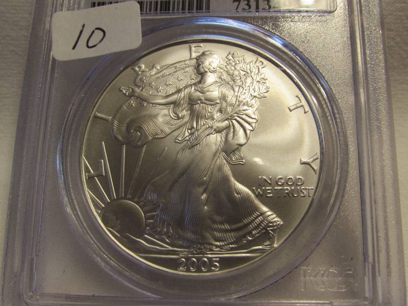 2005 pcgs MS69 First Strike Silver Eagle