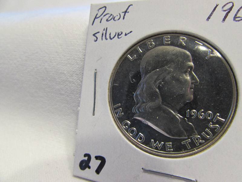 1960 Proof Franklin Half Dollar