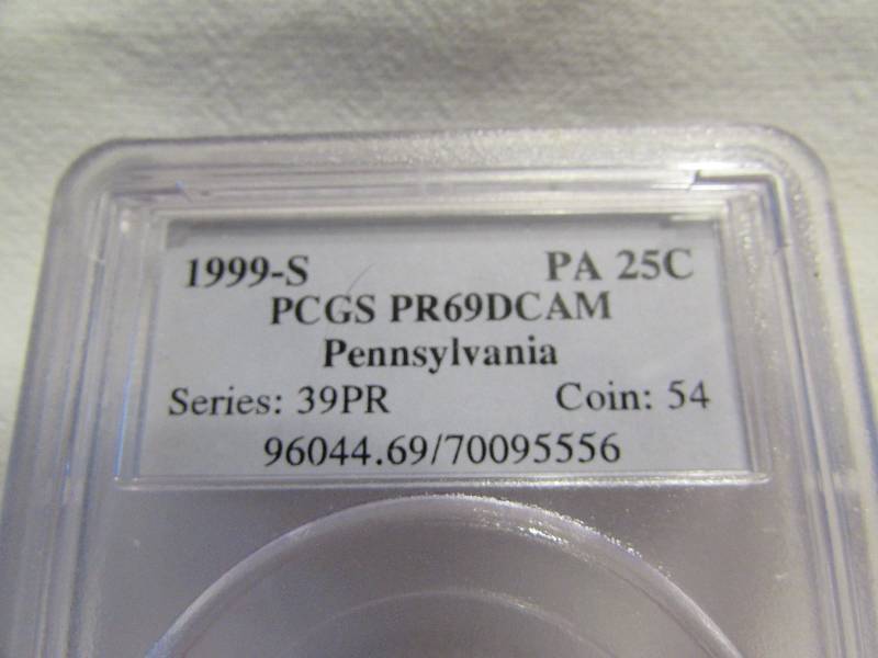 PGCS 1999 S Proof 69 Deep Cam Pennsylvania State Quarter