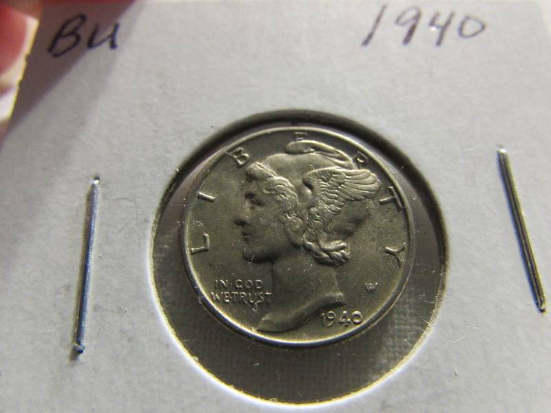 1940 BU Mercury Dime